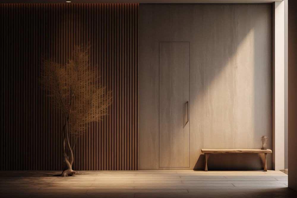 lamella bordázott famintás falburkolat