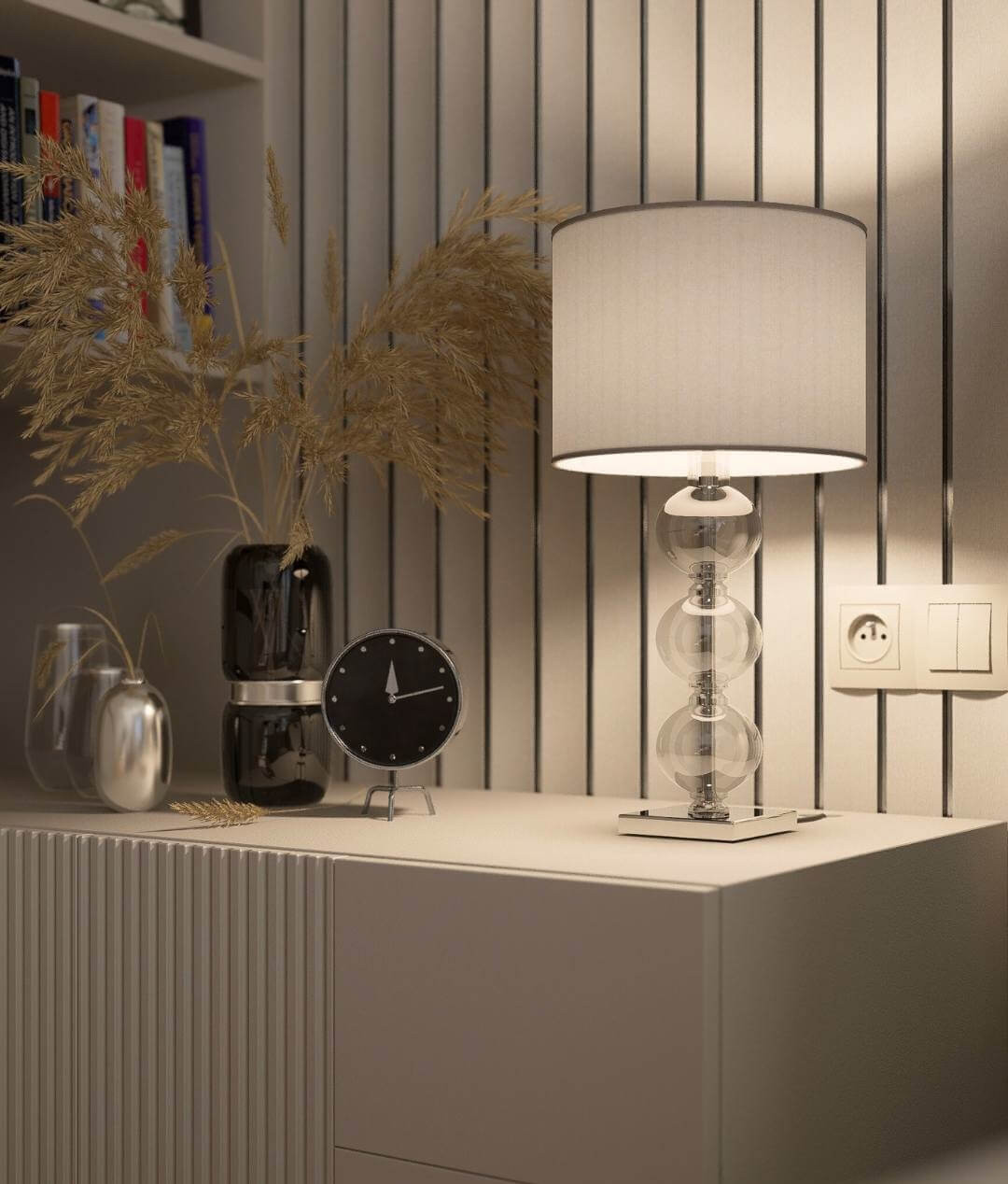 hálószoba falburkolat megoldás lamella falpanelekkel