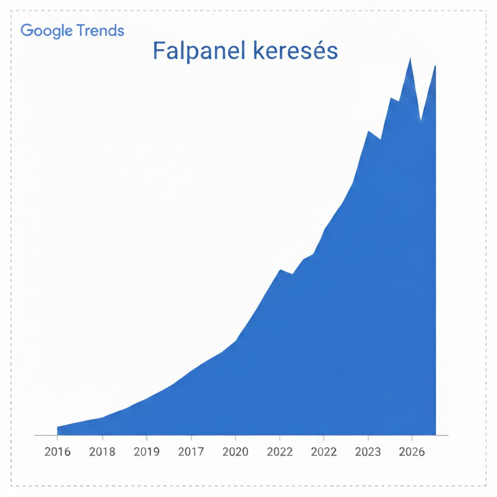 Google Trends falpanelek keresési találata 2016-2026