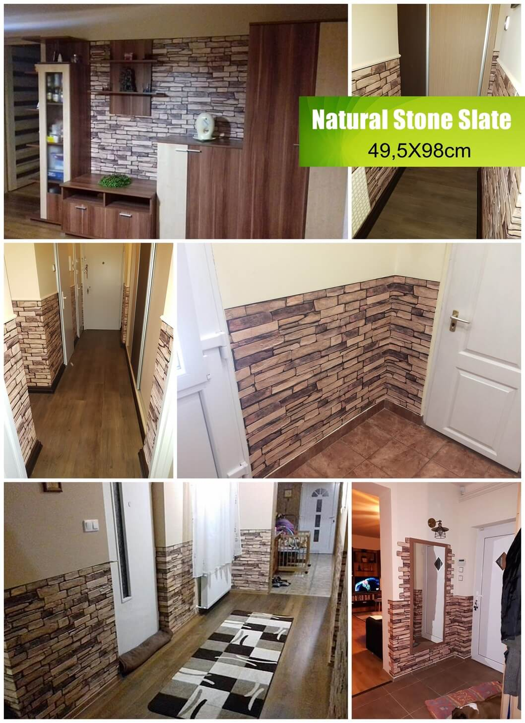 natural stone slate pvc falpanel