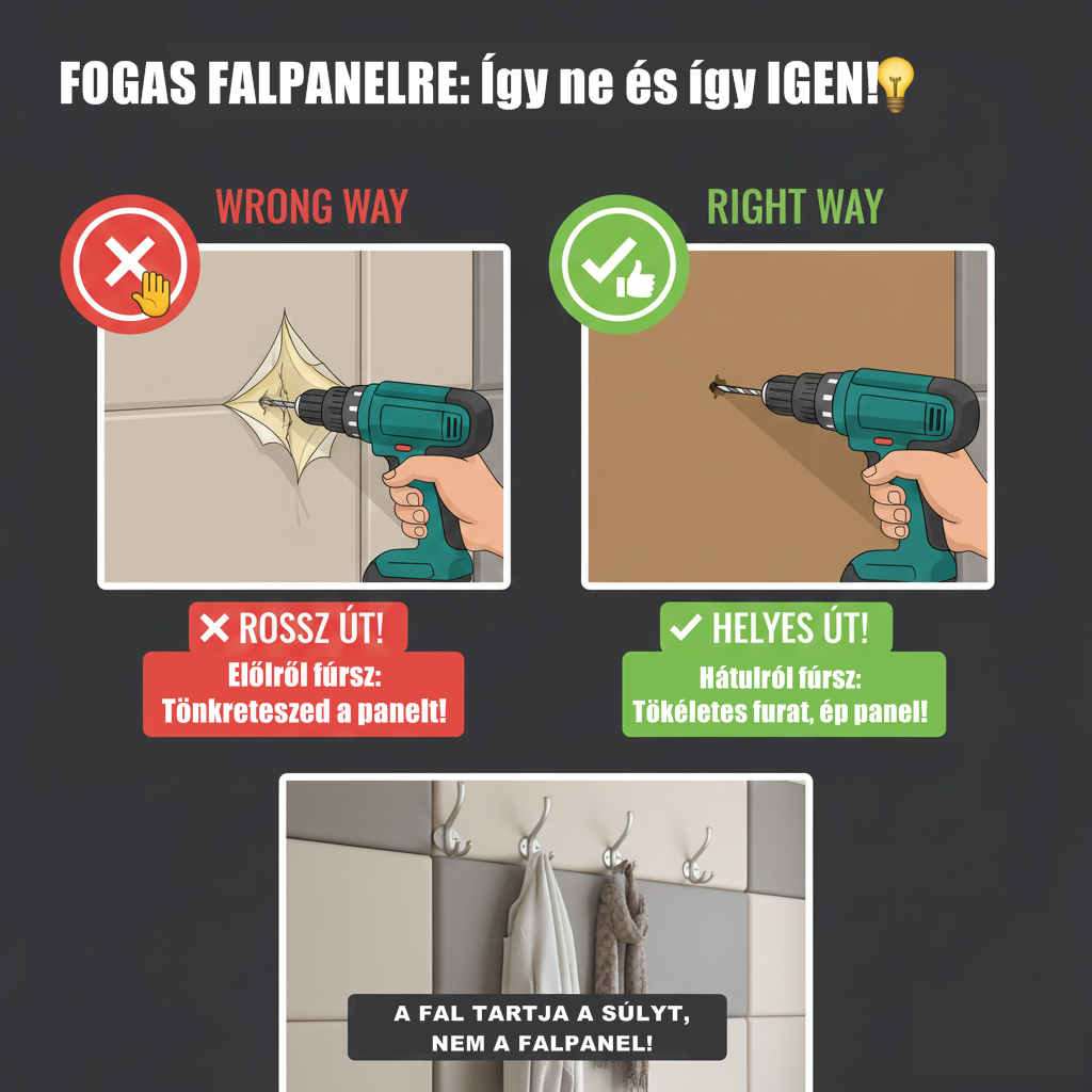 fogas felrakása falpanelre útmutató