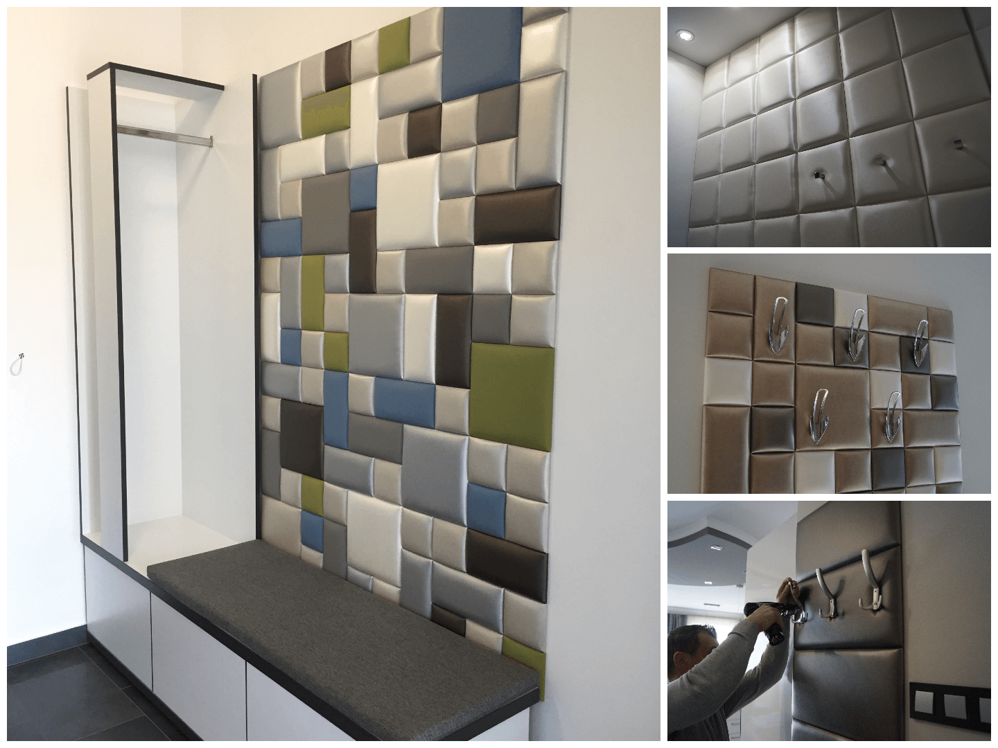 előszoba megoldások kerma dekorpanelekből