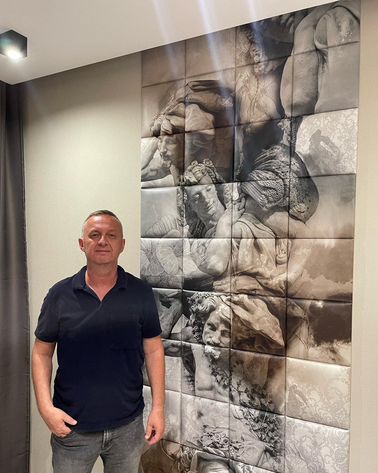 design falikép nyomtatott falpanelekből tervező: Keresi Ferenc