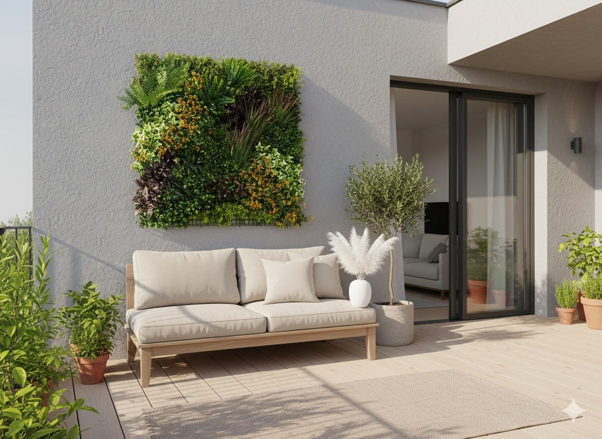 Modul műnövény faldekoráció