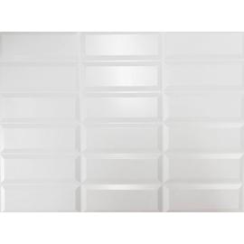 M-FLEX pvc fehér csempemintás dekorpanel 0528-K01, vízálló