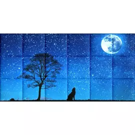 Éjszakai ég KERMA-83 nyomtatott műbőr falikép