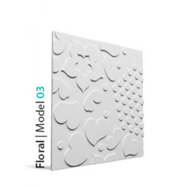 Loft Floral 03 beton falpanel