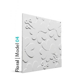 Loft Floral 04 beton falpanel
