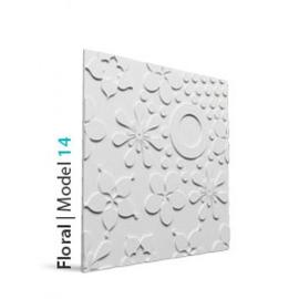 Loft Floral 14 beton falpanel