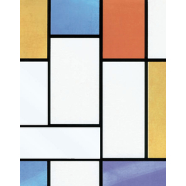 10277- Mondriaan  öntapadós üvegfólia  45 cm x 15 m