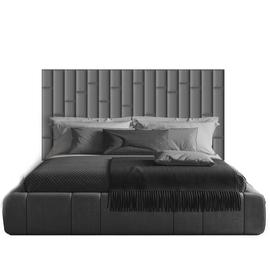 Kerma műbőr/textil dekor panelekből kialakított modern ágyvég 200x100 cm