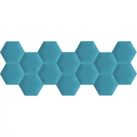 Kerma extra kék színű falvédő hatszög falpanelekből - Arden 507