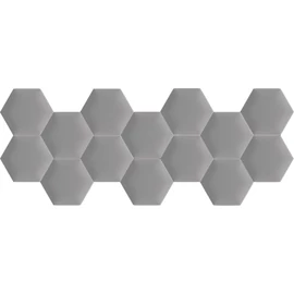 Kerma extra világos szürke színű falvédő hatszög falpanelekből - Inka 802