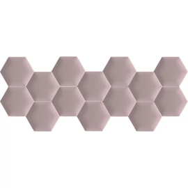 Kerma extra világos rózsaszín színű falvédő hatszög falpanelekből - Boston 33