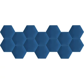 Kerma extra sötét kék színű falvédő hatszög falpanelekből - Inka 808