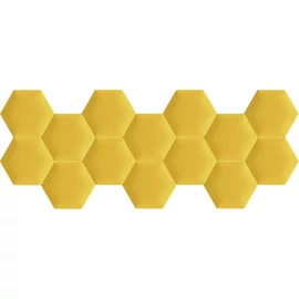 Kerma extra sárga színű falvédő hatszög falpanelekből - Inka 822