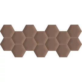 Kerma extra barna színű falvédő hatszög falpanelekből - Kaiman 06