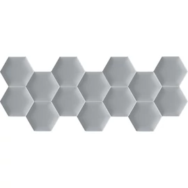 Kerma extra ezüst színű falvédő hatszög falpanelekből - Kaiman 1003