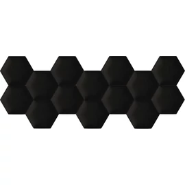 Kerma extra fekete színű falvédő hatszög falpanelekből - Melody 901