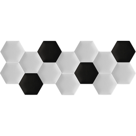 Kerma fekete és fehér színű hatszög modern falvédő-46