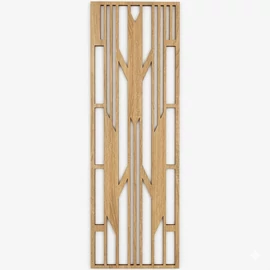 HDF falpanel Art deco stílusban, sonoma tölgy színben