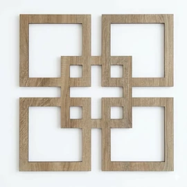 Fali dekorpanel, Matrix minta, 50x50 cm, 3 mm HDF - Sonoma tölgy