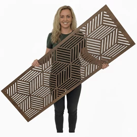 Fali dekorpanel, 50x150 cm, 3 mm HDF dió színben