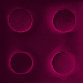 KERMA Cubes építőkocka textil falpanel 12,5x25 cm bordó- Piano 06