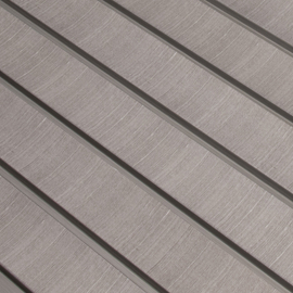 AMBER Grey Lamelio lamella szürke falburkolat, beltéri bordás falipanel (13x270cm)