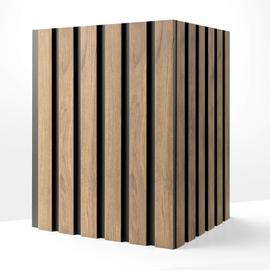 OLMO Tölgy Lamelio lamella falburkolat, ütésálló bordázott falpanel (12,2x270cm)