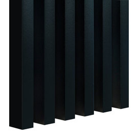 Fekete Lamella falburkolat - Black, dekorléc lamella (3x275cm)