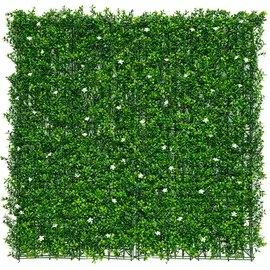 Nortene dekoratív zöldfal jázmin virággal - Jasmin 100x100 cm, modul falburkolat