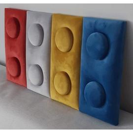 O!Bubble KID falpanel 12,5×25 cm  "lego mintázatú", több színben gyerekszobába