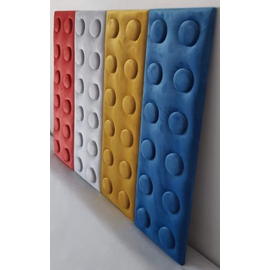 O!Bubble KID textil gyerek falpanel 25×75 cm építőkocka LEGO mintás, több színben