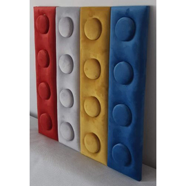 O!Bubble KID LEGO dekor falpanel 12,5×50 cm építőkocka mintás, több színben
