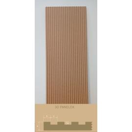 LEER-001 bordázott festhető lamellás falpanel, skandináv stílus (68x200cm)