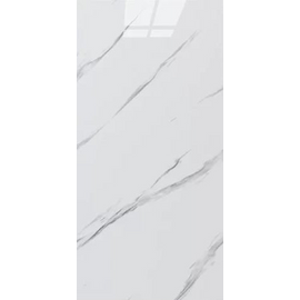 Öntapadós falpanel AR-01 szürke, fehér márvány, fényes szivacsos 60x30 cm 
