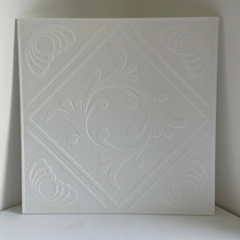 Ajka beltéri fehér festhető hungarocell polisztirol álmennyezet (50x50cm)