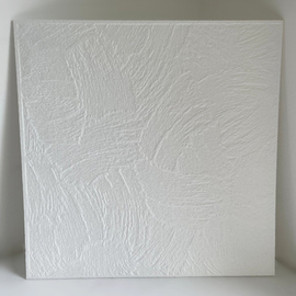 Álmennyezet - Kőrös beltéri fehér festhető hungarocell polisztirol EPS álmennyezet (50x50cm)