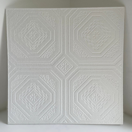 Pécs beltéri fehér festhető hungarocell polisztirol álmennyezet, mennyezet burkolat (50x50cm)