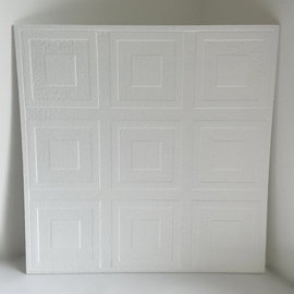 Szolnok beltéri fehér festhető hungarocell polisztirol álmennyezet (50x50cm)