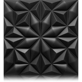 Onyx fekete mintás beltéri polisztirol falpanel (50x50cm)
