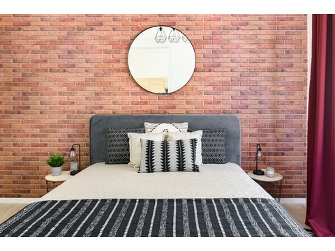 Hálószoba faldekoráció Flexwall pvc falpanelekből az AV Home Design tervezésében!