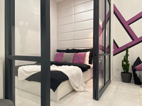 KERMA műbőr falpanelek egy gyönyörű lakásban a KP Ingatlan tervezésében