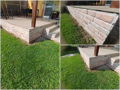 Kültéri Terasz Lábazat Burkolás Stikwall Falpanelekkel