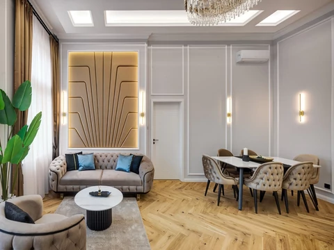 Egyedi Kerma faldekoráció Zolnai Csilla lakberendező tervezése alapján