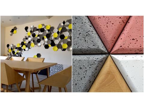 Különböző elemek kellemes összhangja - decopanel fa és beton elemek