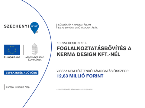 Foglalkoztatásbővítés a Kerma Design Kft.-nél
