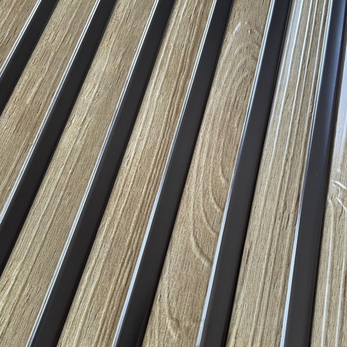 FLEXWALL PVC falpanel Oak Tölgy lamella 97x50 cm, dekorpanel