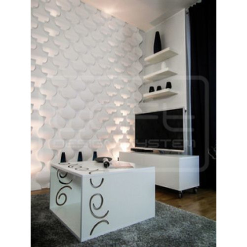 Loft-3D Dekor-16 beltéri festhető gipsz 3d dekor falpanel fehér gömbök Loft-3D Dekor-16 beltéri festhető gipsz 3d dekor falpanel fehér gömbök